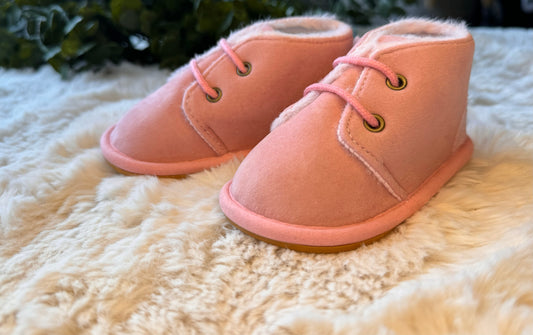 Baby Mocassins Bont / Roze