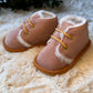 Baby Mocassins Bont / Oud Roze