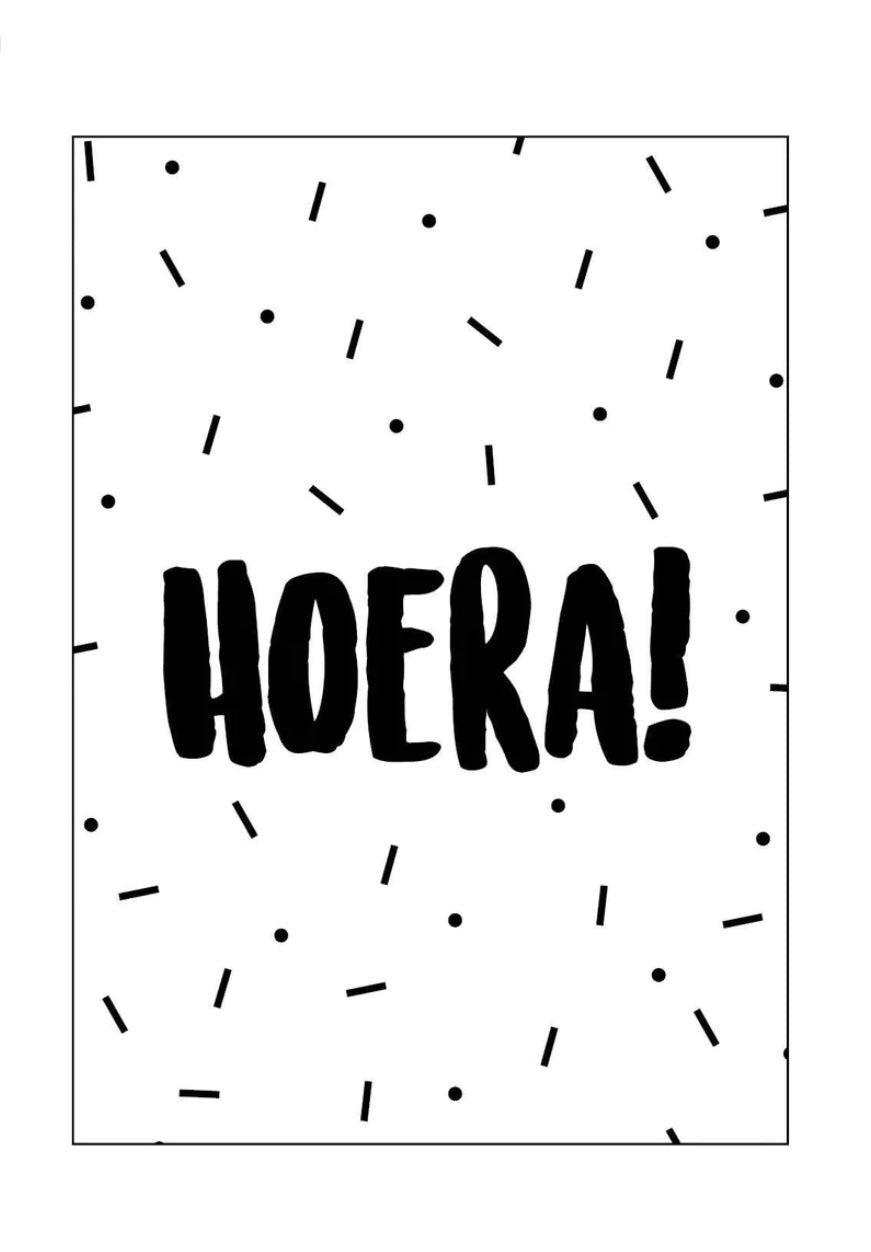 Hoera! wit| Kaart KP