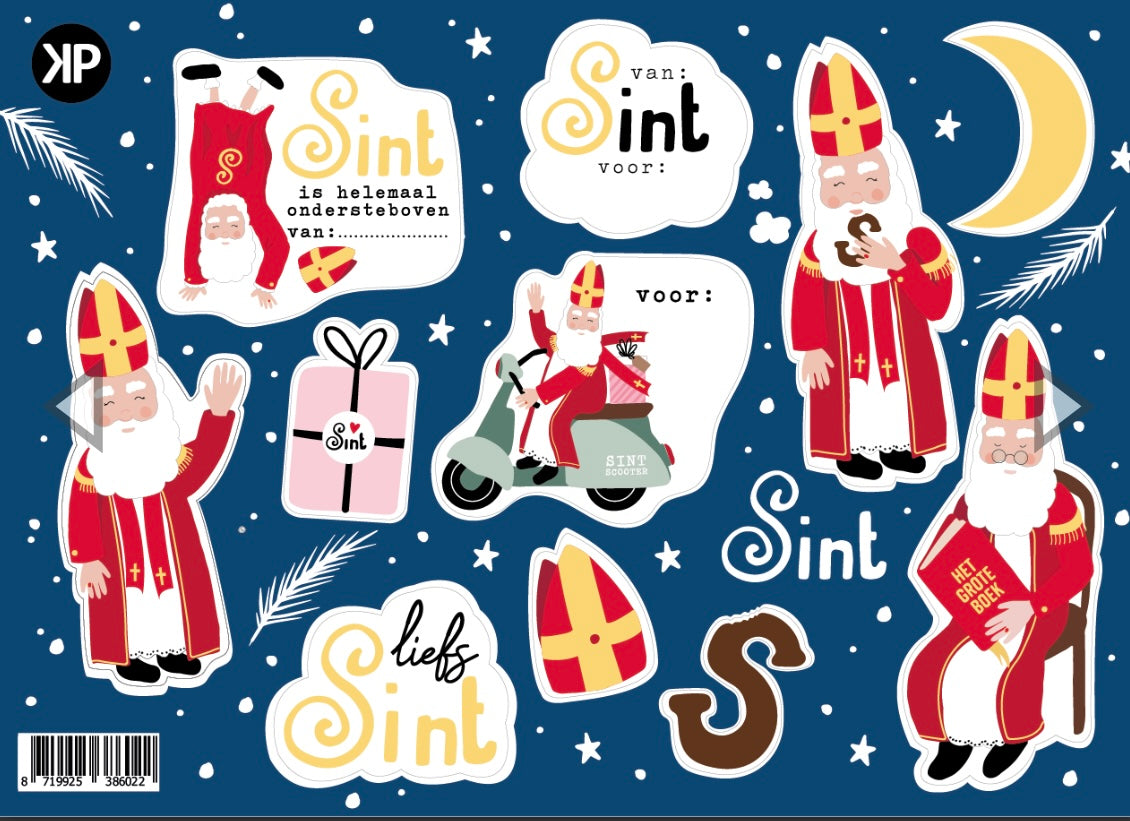 KP® A5 stickervel - Sinterklaas kapoentje