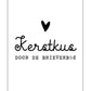 Wenskaarten - Kerstkus door de brievenbus