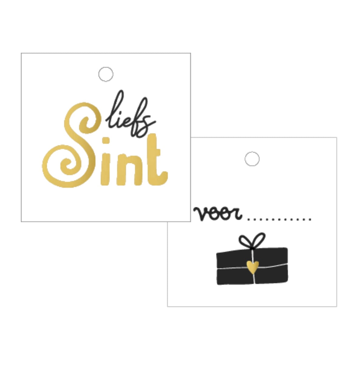 Cadeaulabel Liefs Sint