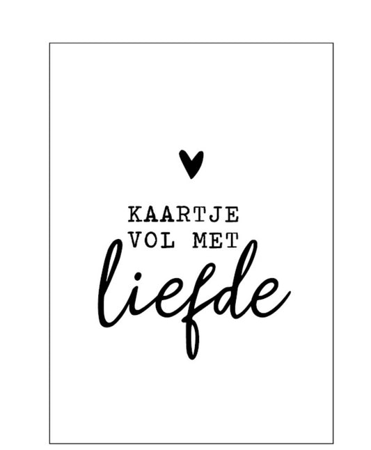 Kaartje vol met liefde