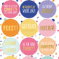 Stickervel Confetti Feest Stickers 12 Stuks