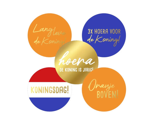 Koningsdag stickers 10 stuks