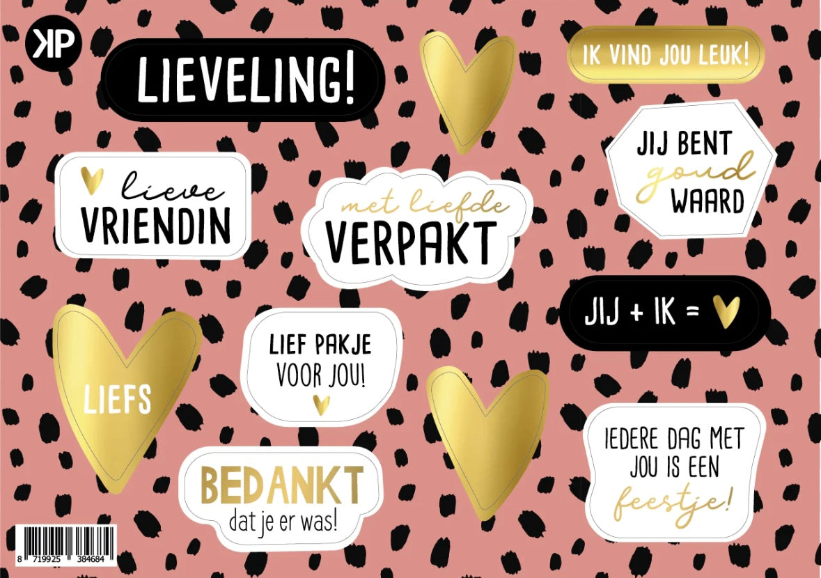 Stickervel - Lievelings