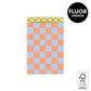 Cadeauzakje | Big check | Fluor orange | 12x19 cm | 5 stuks