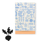 House of Products - Cadeauzakjes - Cadeauzakjes Foodies - Blauw - 12 x 19 cm 5 stuks