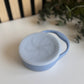 Snack cup - Snack Beker - Inklapbaar - Siliconen - Duurzaam - Baby - Peuter - Dreumes - Servies - Babyeetset - Onderweg - Licht Blauw