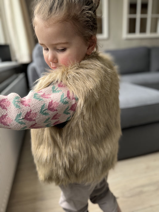 Gilet Bont Lang Haar