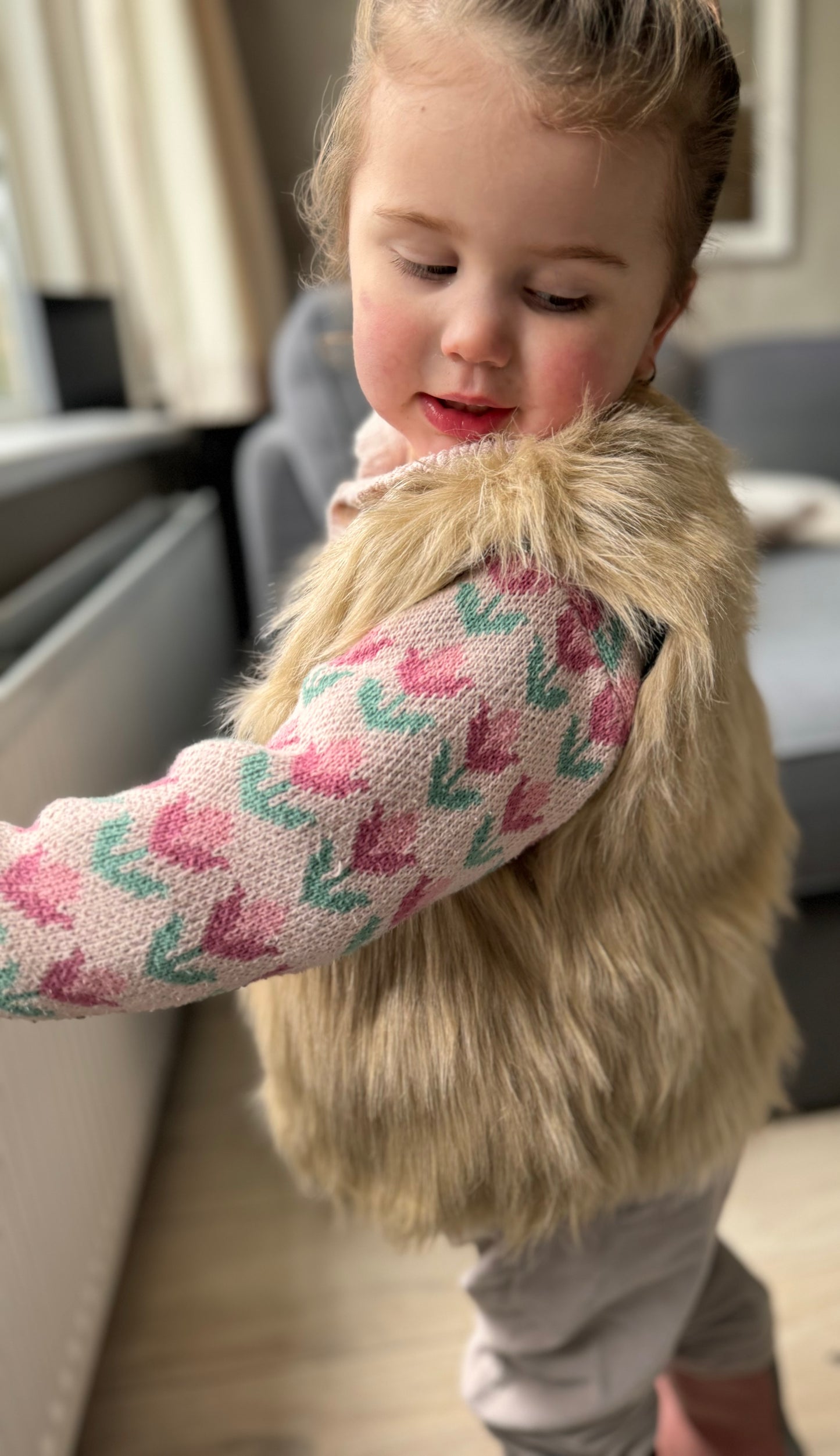 Gilet Bont Lang Haar