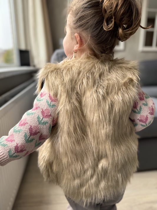 Gilet Bont Lang Haar