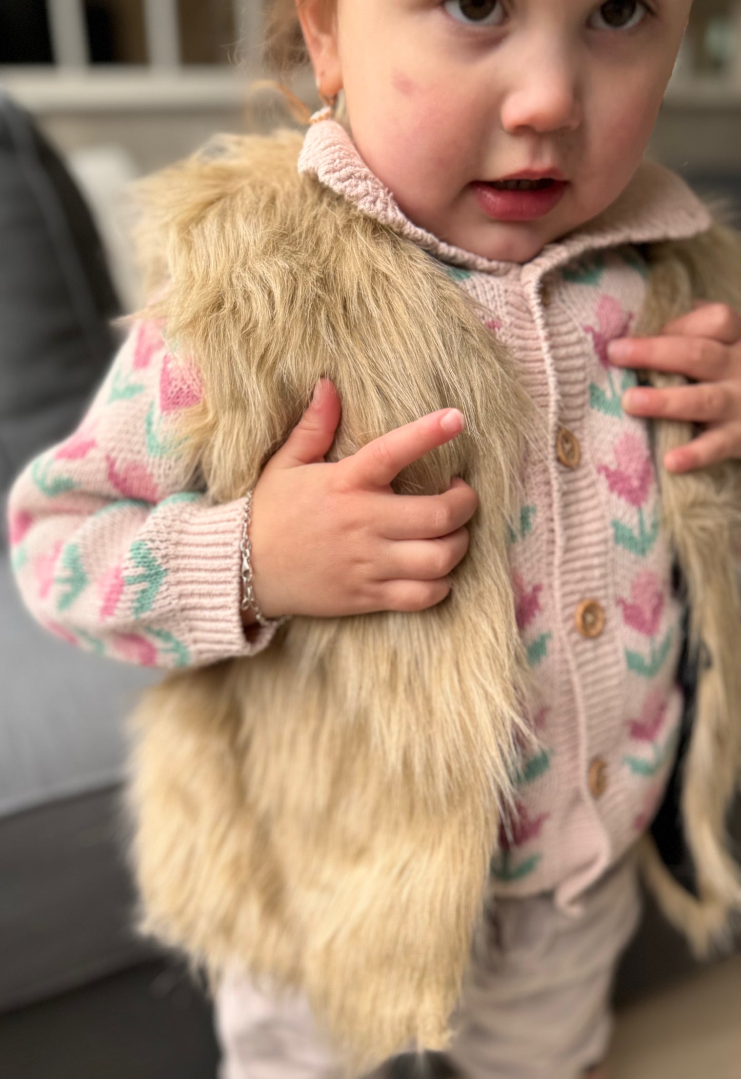 Gilet Bont Lang Haar