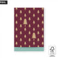 X-mas Cadeauzakjes - Tree Beet Red Gold Foil - Misty Green - 17 x 25 cm 5 stuks