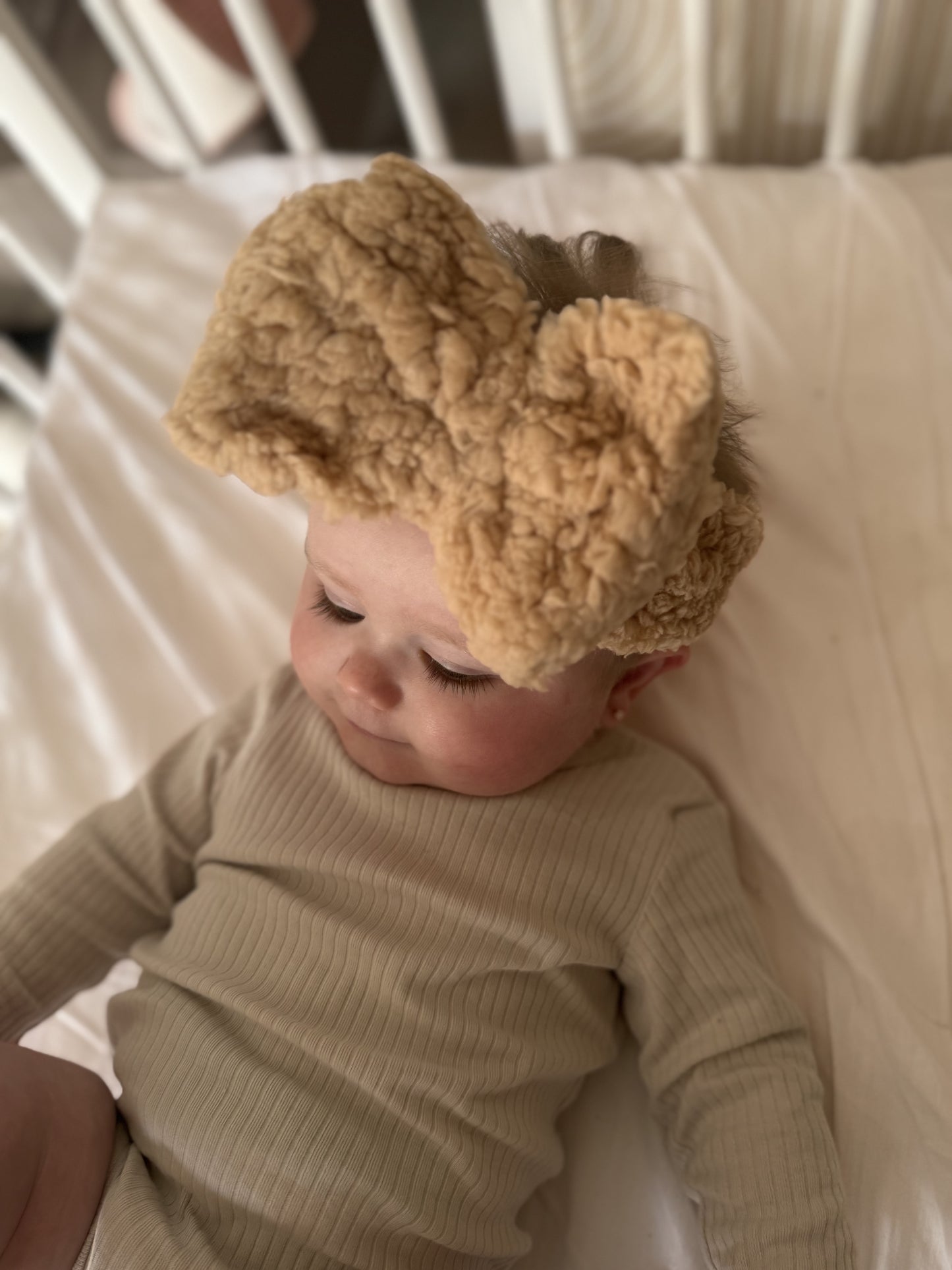 Haarband teddy | babyhaarband - Bruin