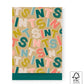 Cadeauzakjes Sint Letters Goud - Jade Blue 17 x 25cm 5 stuks