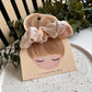 Velvet  Scrunchie - Beige