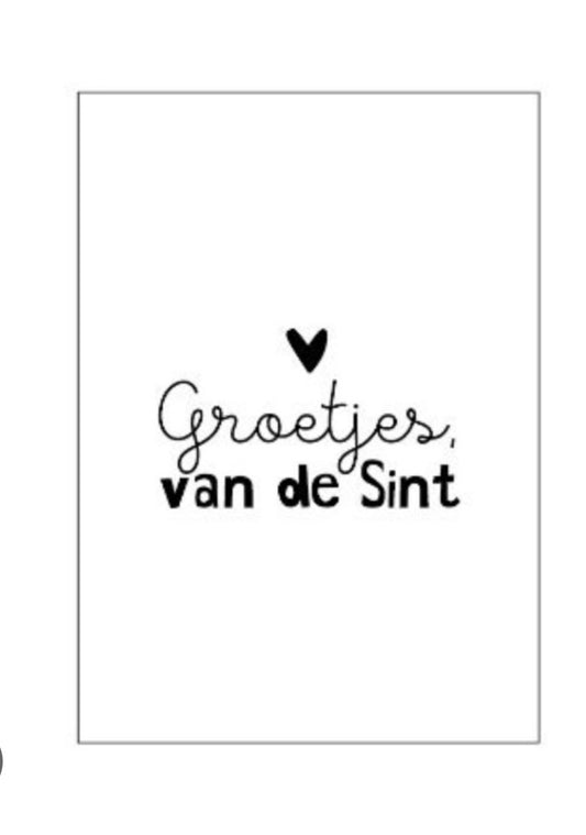 Kaart Groetjes van de sint