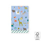 Flat bags - Party Animals Sky Blue - Stripes Misty Green - 17 x 25cm