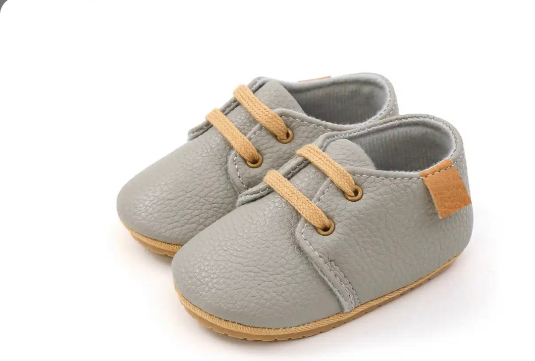 Baby Mocassins Grey