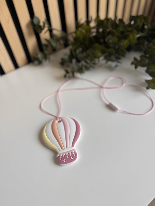 Bijtketting - Luchtballon - Roze