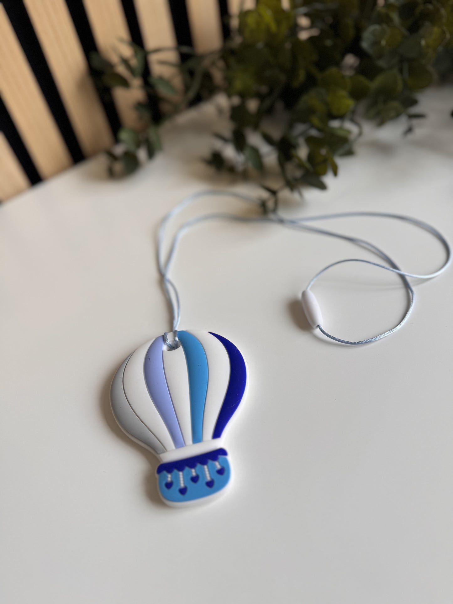 Bijtketting - Luchtballon - Blauw