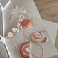 Bijtketting - Regenboog  - Roze