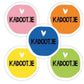 Kado Stickers | Kadootje – Kleuren mix - 5 stuks