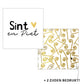 Cadeaulabel Sint & Piet (stafjes)