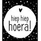 Cadeaulabel hiep hiep hoera