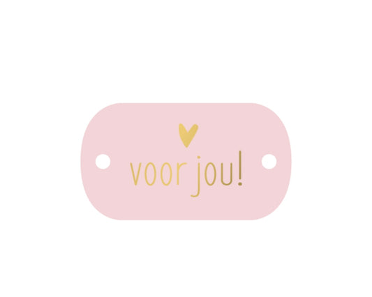 CADEAULABEL OVAAL – VOOR JOU!