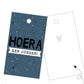 Cadeaulabel - Hoera een jongen - 40x70mm