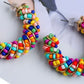 Oorbellen - Multi Collor Ringen