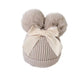 WINTERMUTSJE CLAIRE GEBREID BEIGE POMPOMS