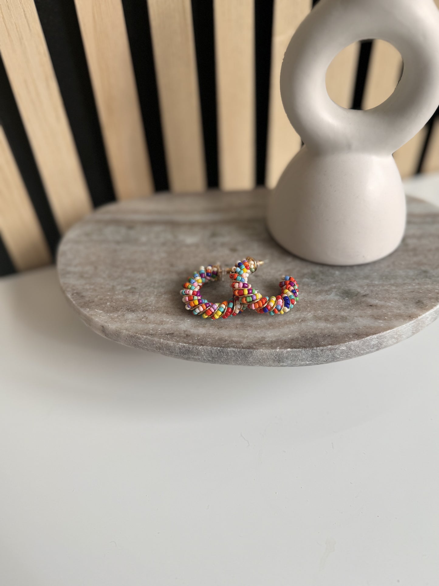 Oorbellen - Multi Collor Ringen