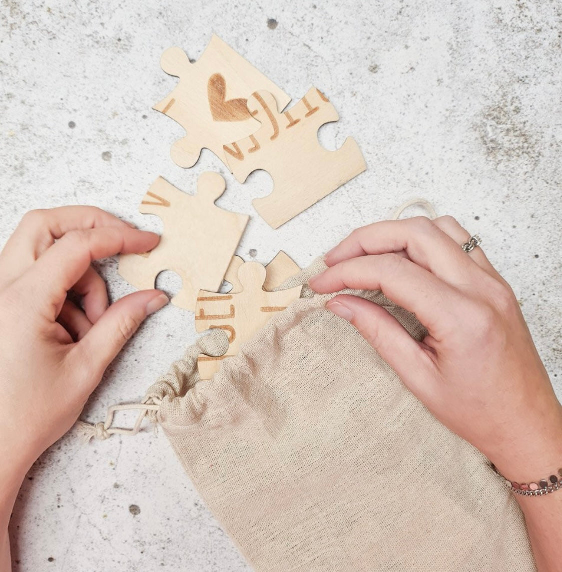 Zwangerschapsaankondiging houten puzzel | Jullie worden opa en oma!