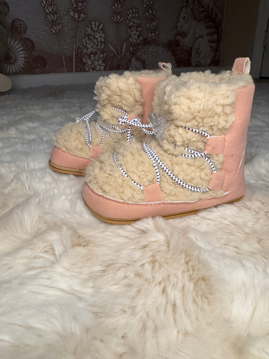 Snowboots Pluche Pink