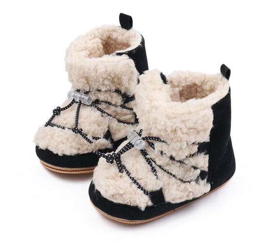 Snowboots Pluche Black