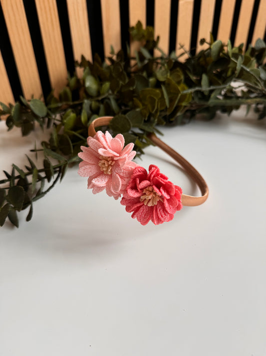 Diadeem flowers - Roze