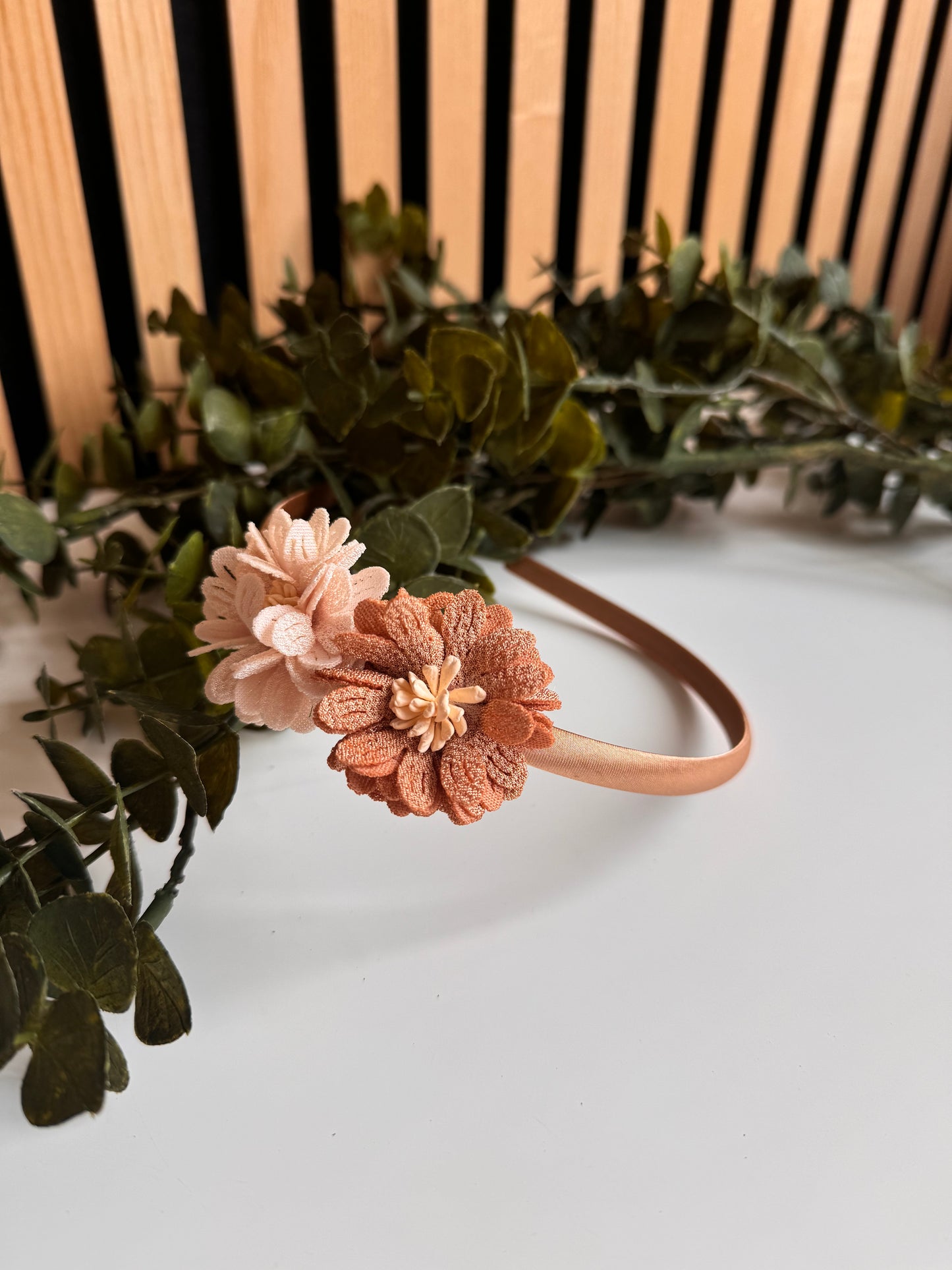 Diadeem flowers - Beige / Crème