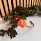 Diadeem flowers - Peach / Red