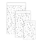 Cadeauzakjes 7x13cm Sweet Confetti Wit/Zwart - 5 stuks