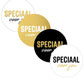 Stickers D40mm - Speciaal voor jou (4 varianten) - 5 stuks