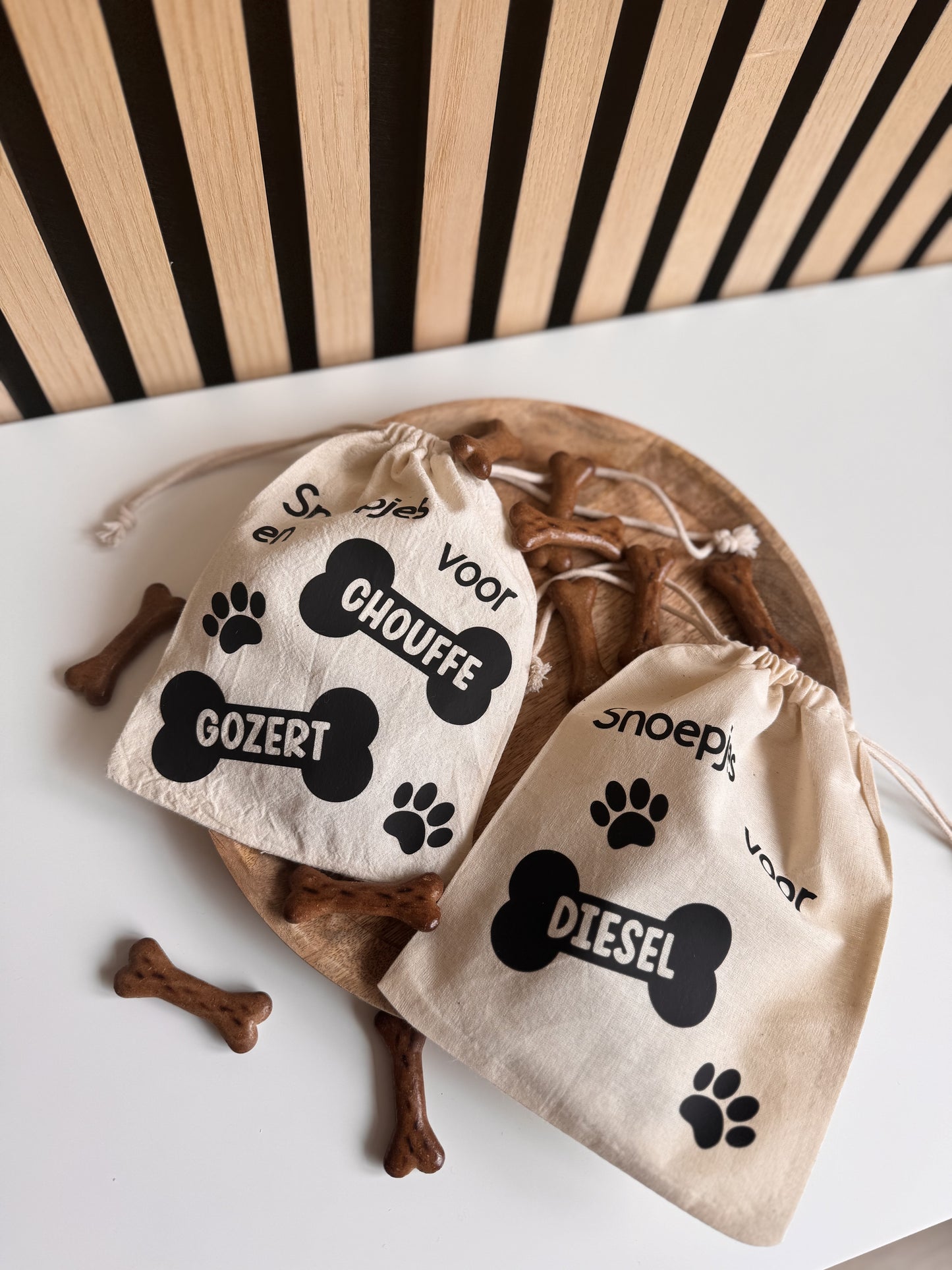 Gepersonaliseerd Zakje voor Honden Snoepjes + Inclusief Inhoud Hondenkoekjes