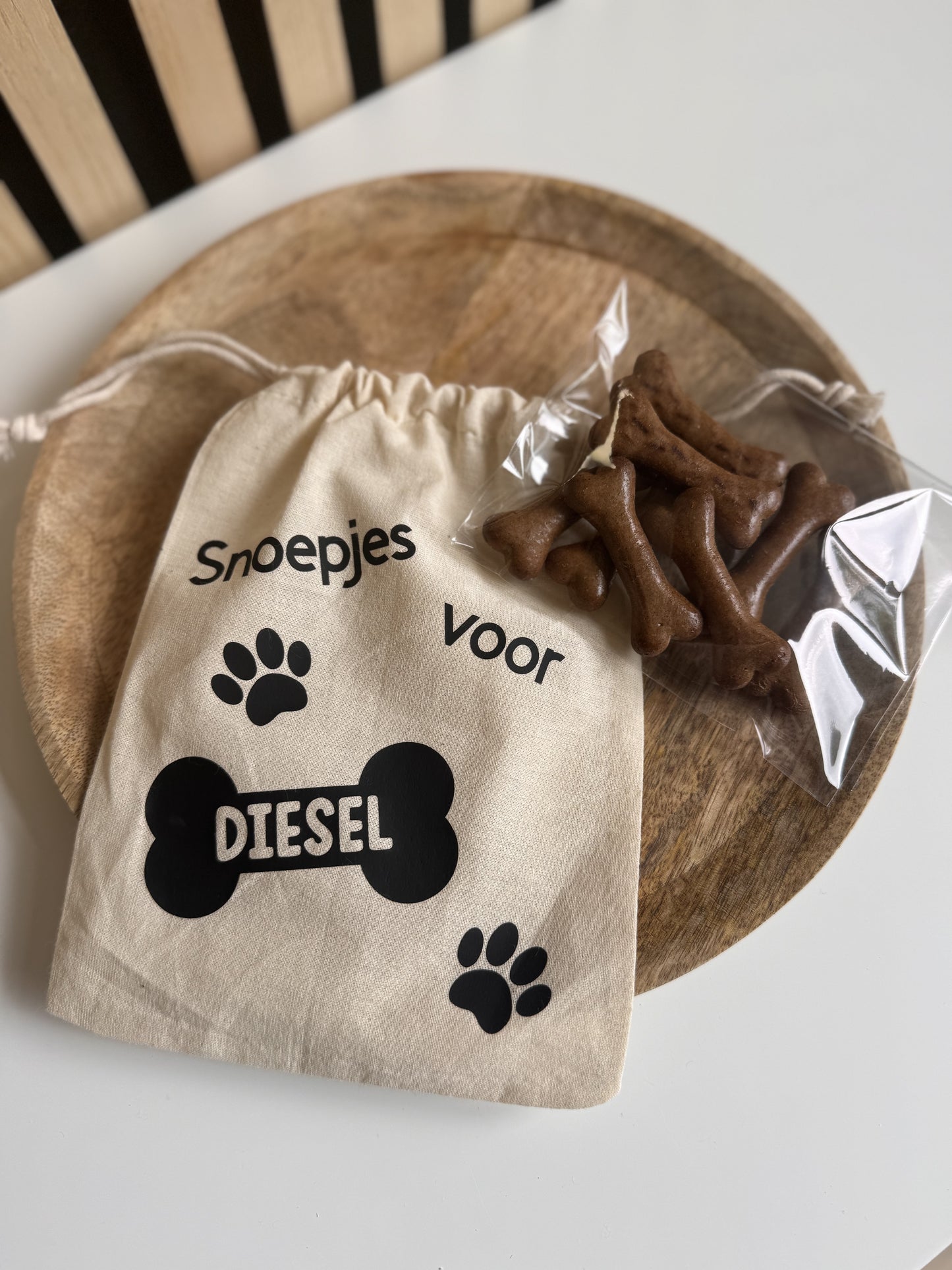 Gepersonaliseerd Zakje voor Honden Snoepjes + Inclusief Inhoud Hondenkoekjes