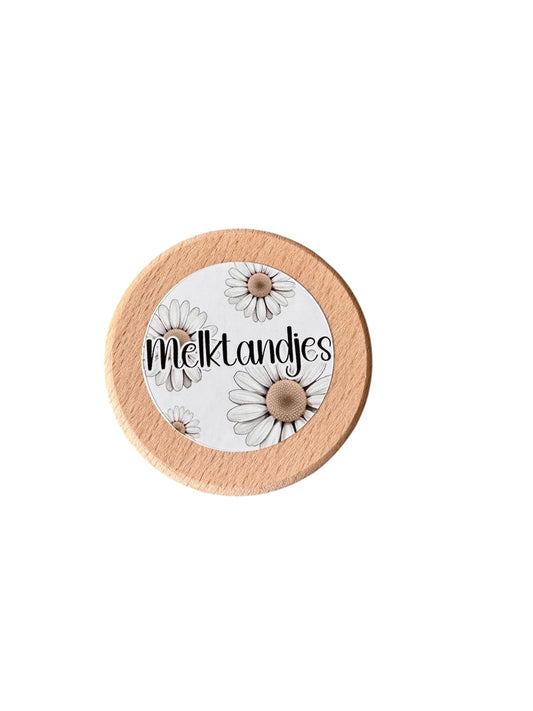 Houten bewaardoosje – Melktandjes (Bloem) (B2B) INCL BTW