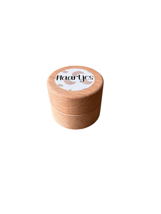 Houten bewaardoosje – Haartjes  (Croissantjes) (B2B) INCL BTW