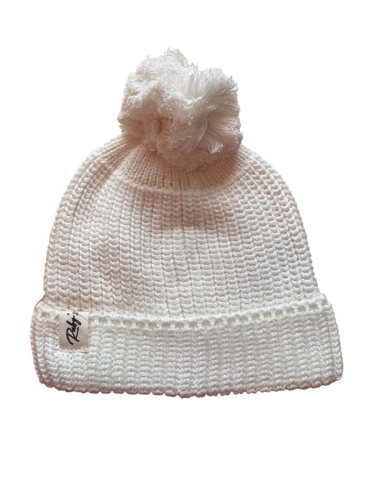 Gebreide babymuts - Wit - B2B - Incl Btw