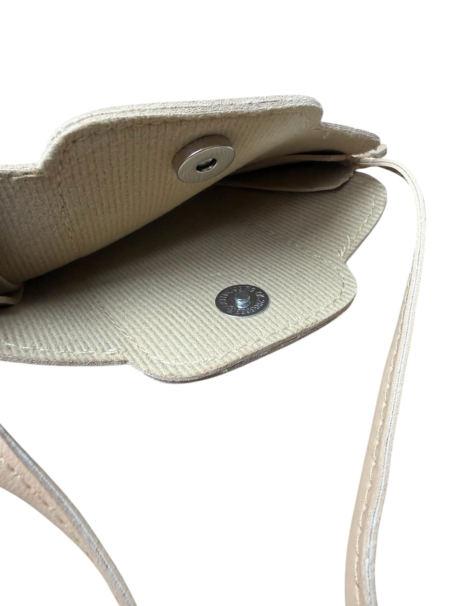 Croissant schoudertasje – beige