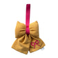 Strik Speendoekje Accessoire - Mouseline - Geel Roze Lint - B2B - Incl Btw